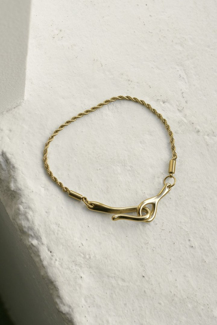 ロープチェーン　ベルブレスレット　イーグルフック シルバー925 イーグルフック チェーンブレスレット シルバー 4面カット