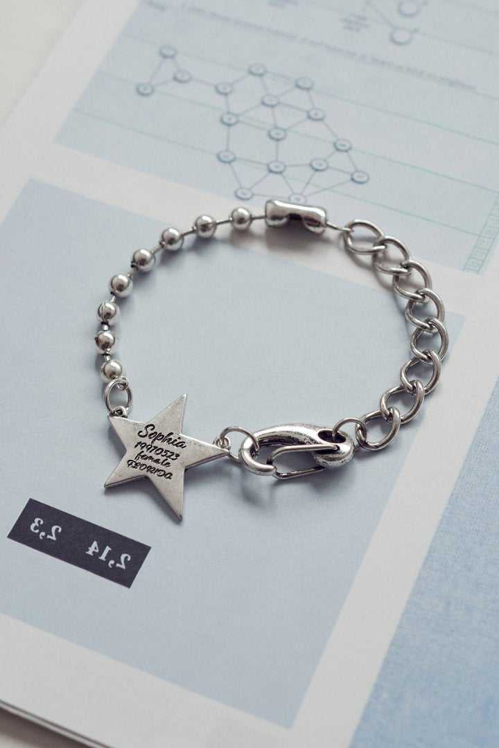 ソフィア スター ID プレート ブレスレット – GOLDY Onlinestore