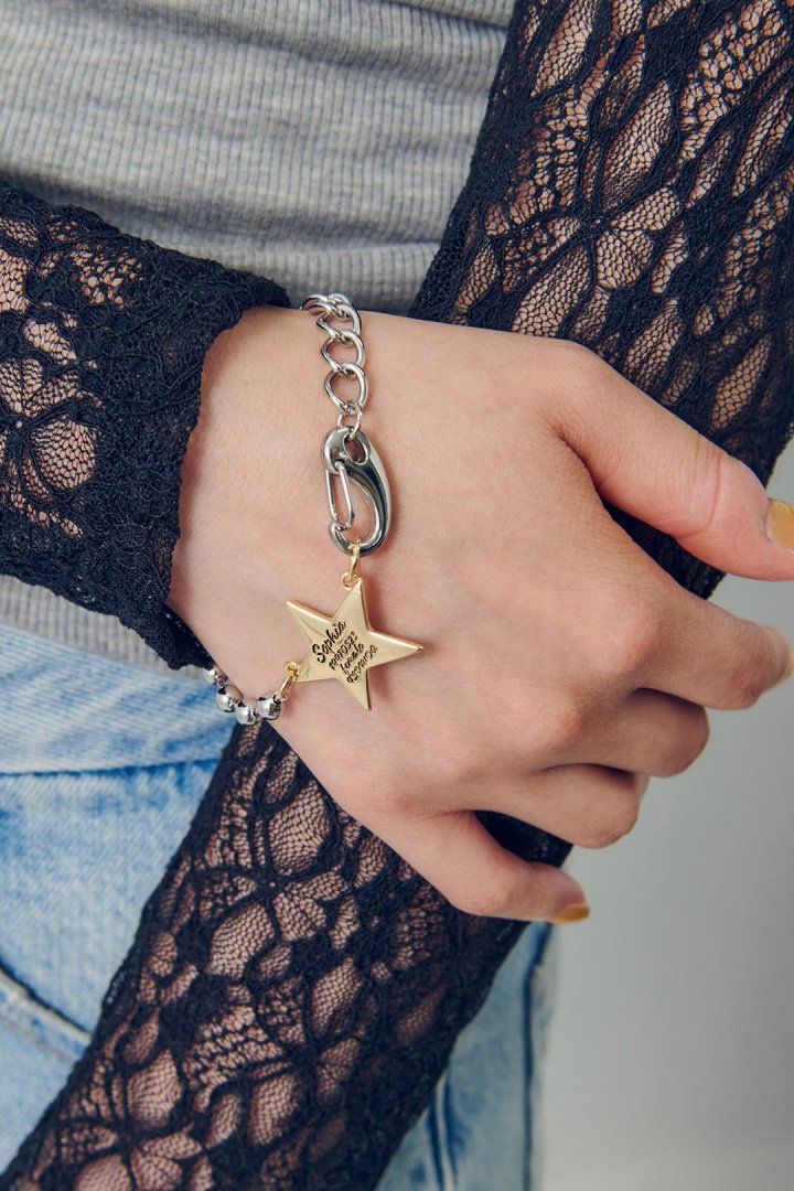 ソフィア スター ID プレート ブレスレット – GOLDY Onlinestore