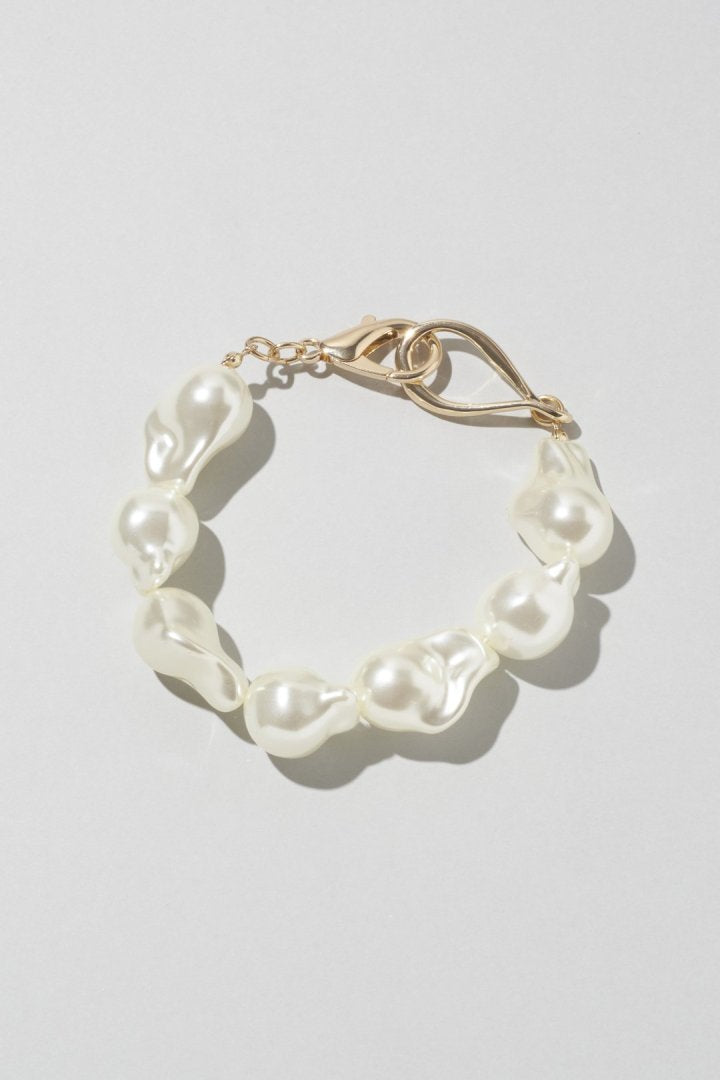 アンイーヴン ビッグ パール ブレスレット