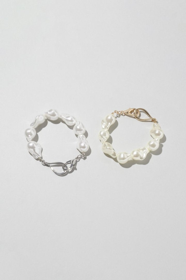 アンイーヴン ビッグ パール ブレスレット