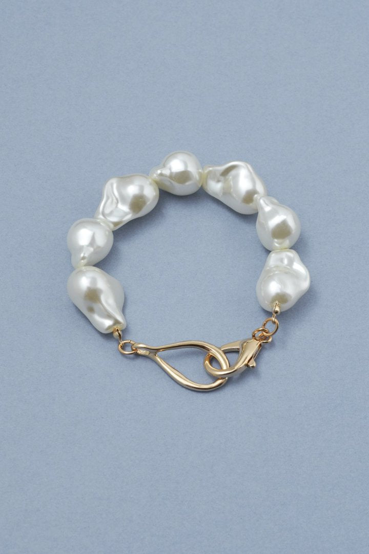 アンイーヴン ビッグ パール ブレスレット