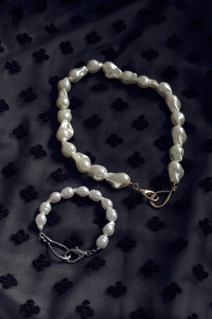 アンイーヴン パール ブレスレット