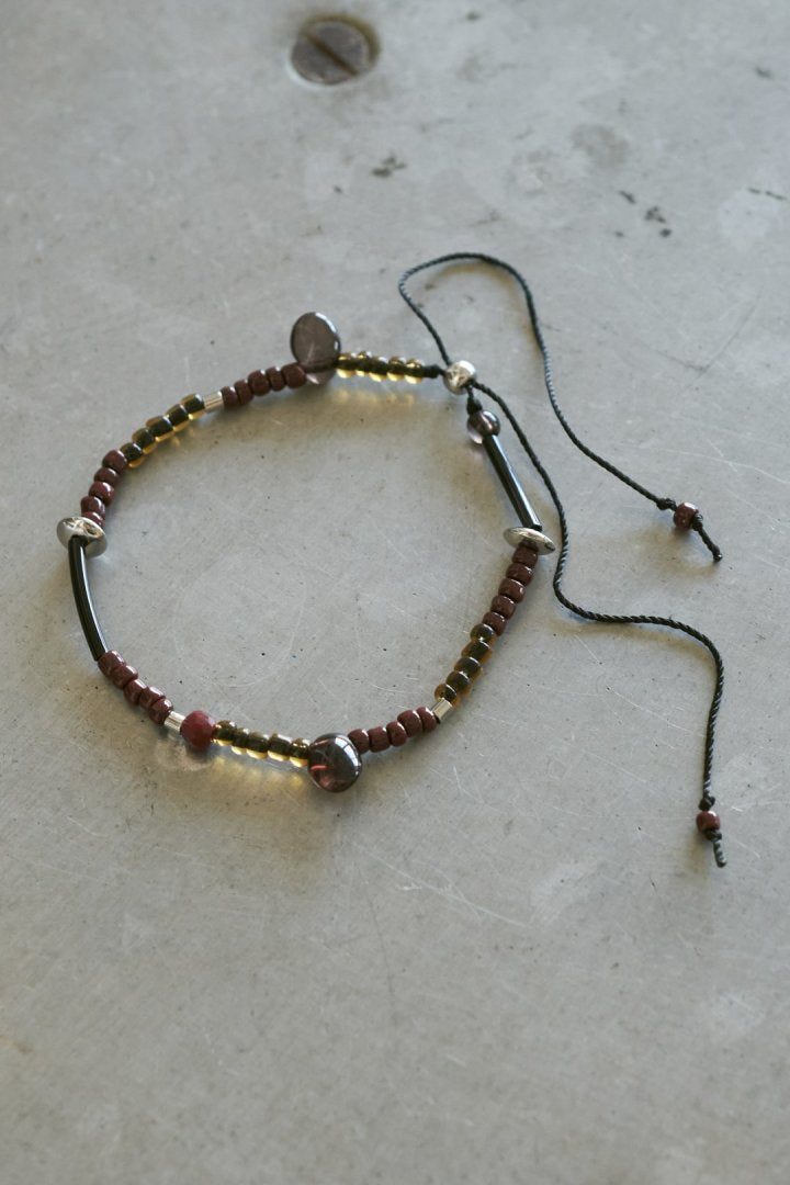 ボーダー ビーズ ブレスレット