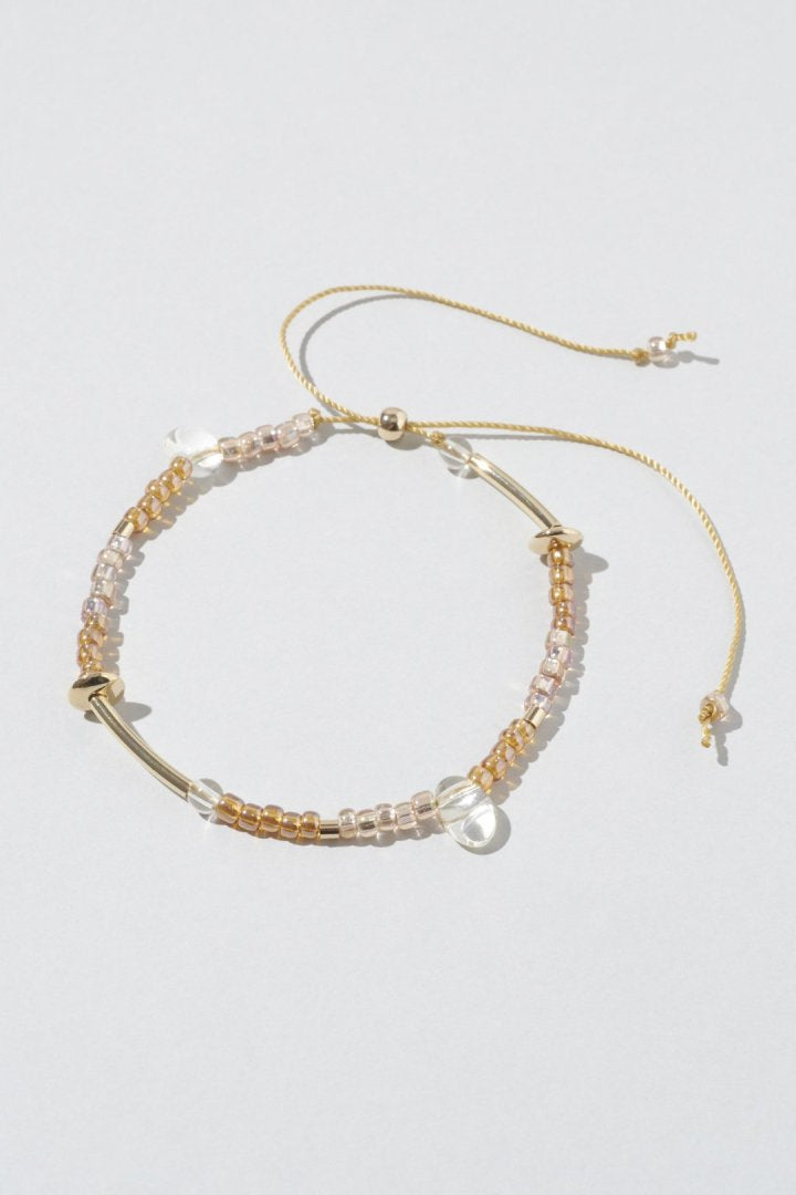 ボーダー ビーズ ブレスレット