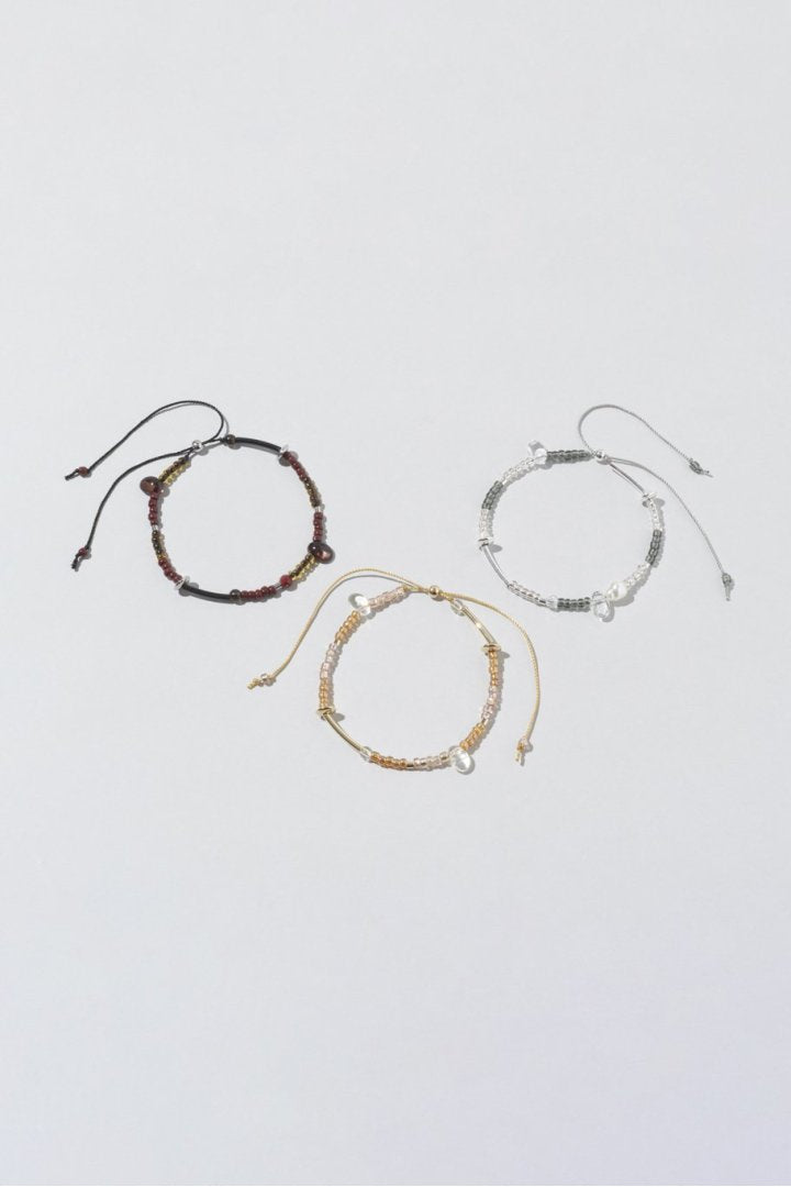 ボーダー ビーズ ブレスレット