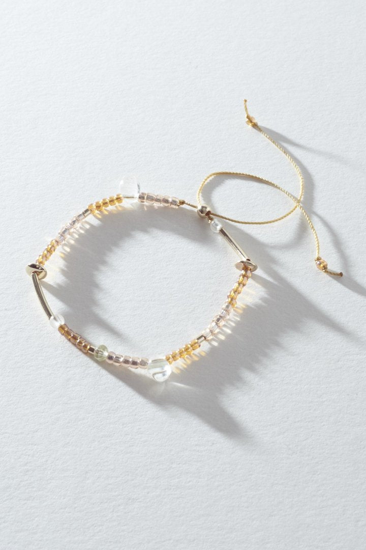 ボーダー ビーズ ブレスレット