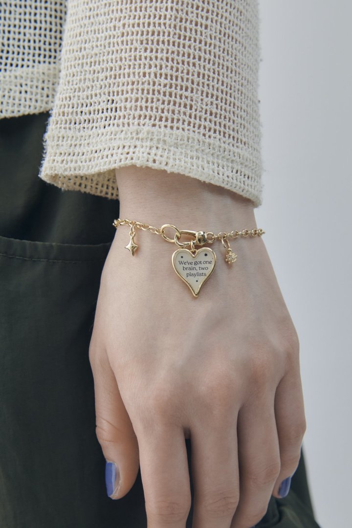 カラー ハート メッセージ ブレスレット – GOLDY Onlinestore