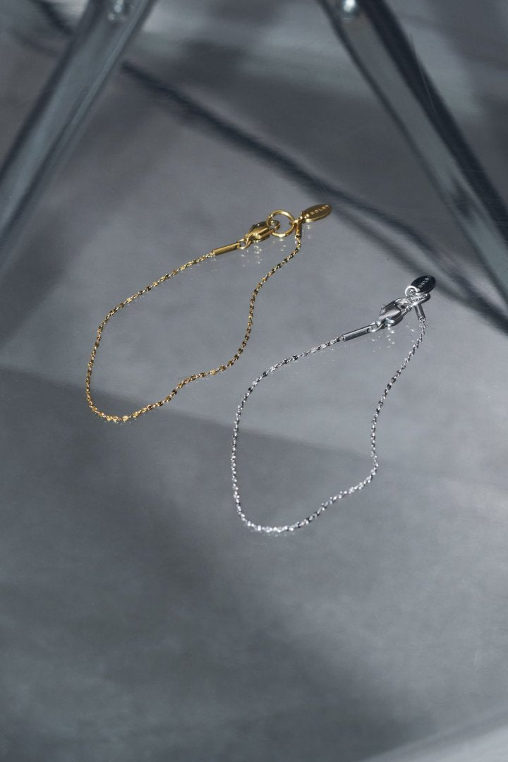 グリッター チェーン ステンレス ブレスレット