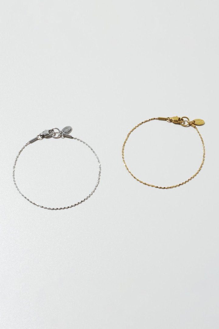 グリッター チェーン ステンレス ブレスレット
