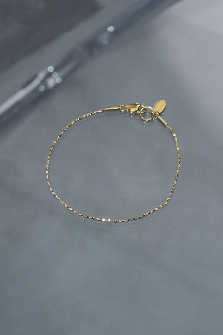 グリッター チェーン ステンレス ブレスレット