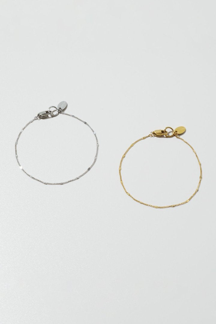 ドット チェーン ステンレス ブレスレット