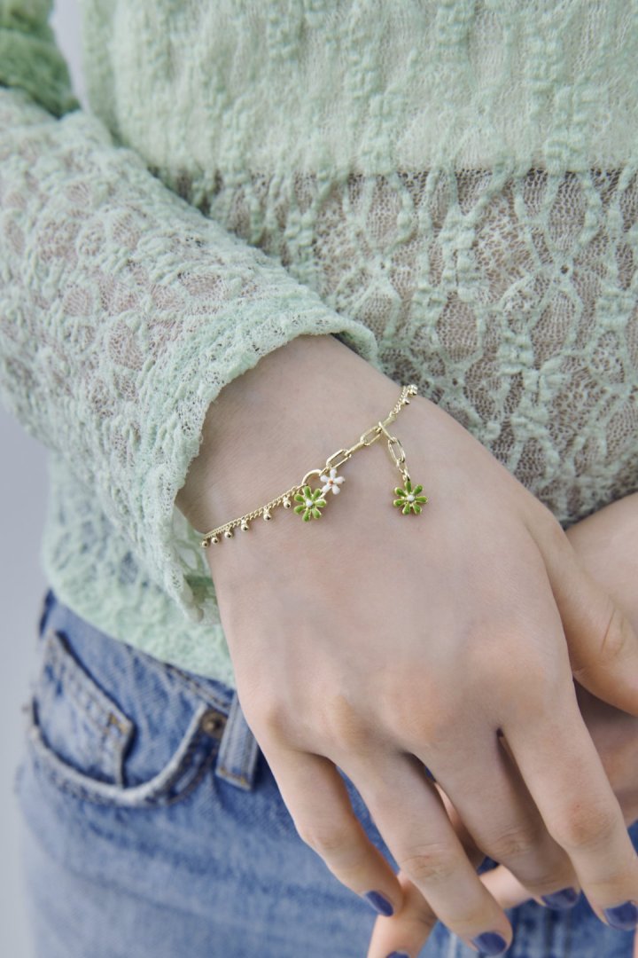 カラー ブルーム ブレスレット