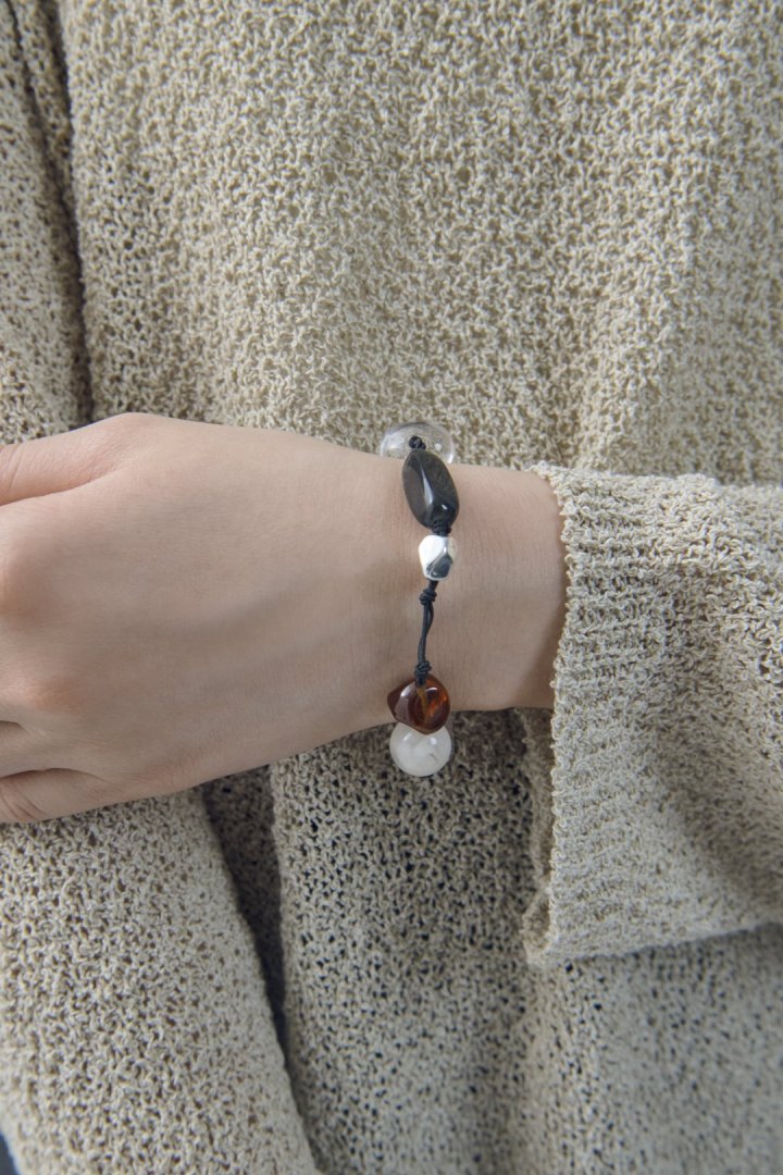 キャンディー ビーズ スレッド ブレスレット