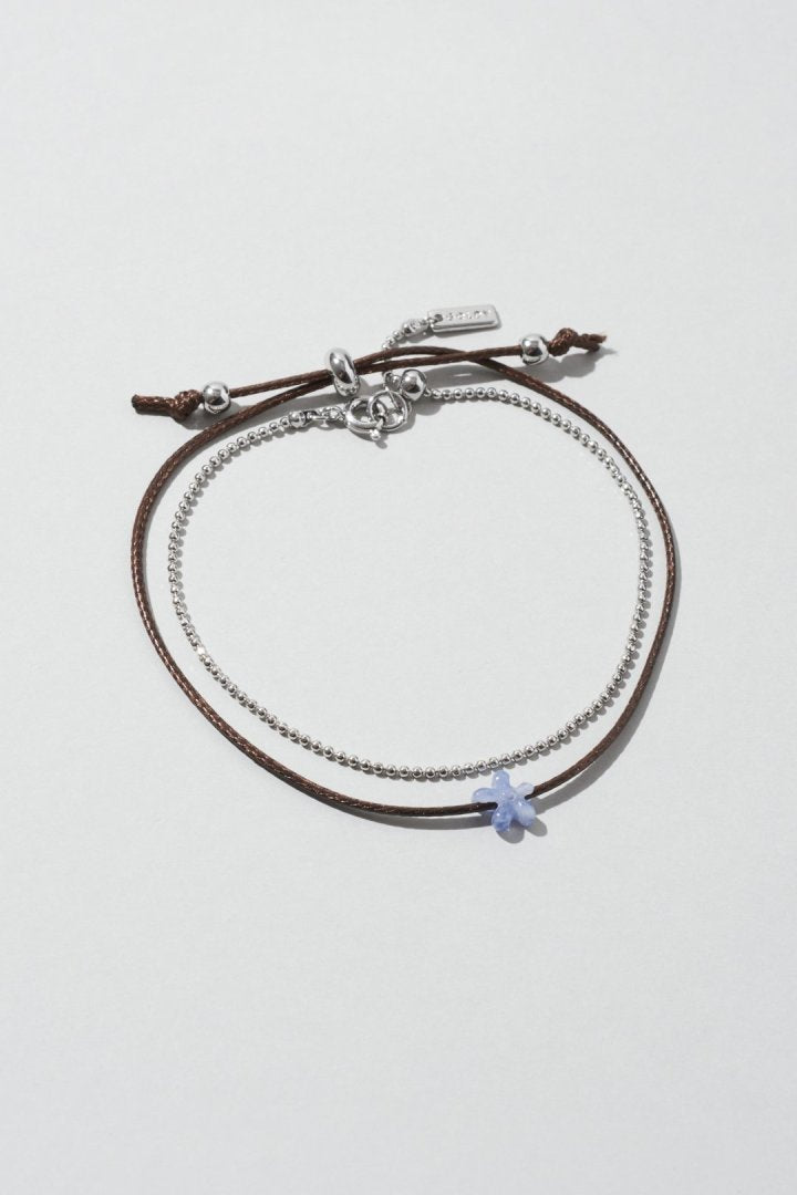 カラー コード × チェーン レイヤード ブレスレット