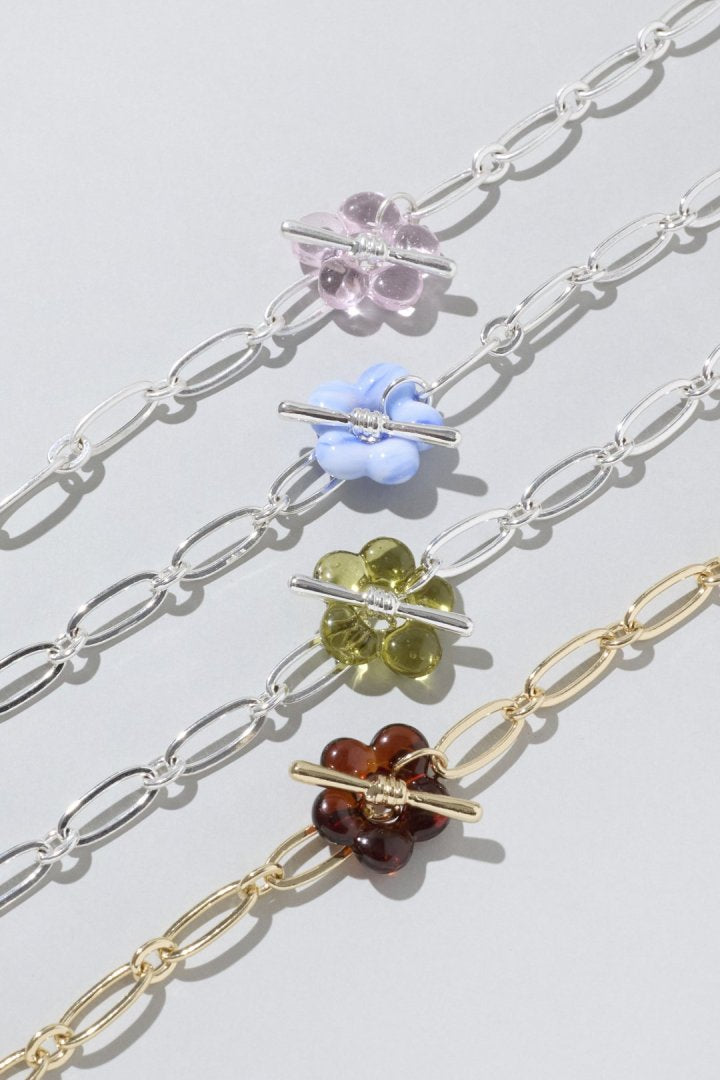 グラス フラワー チェーン ブレスレット – GOLDY Onlinestore