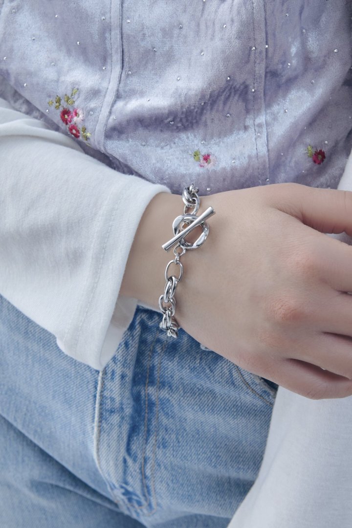 オーバーラップ チェーン マンテル ブレスレット