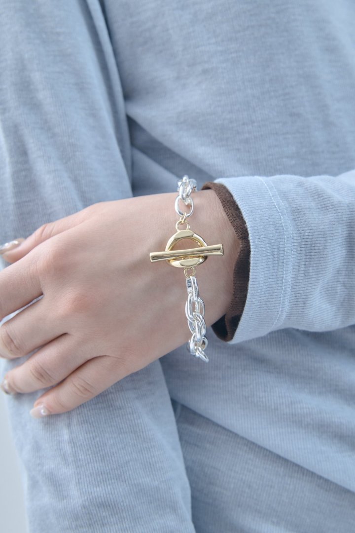 オーバーラップ チェーン マンテル ブレスレット