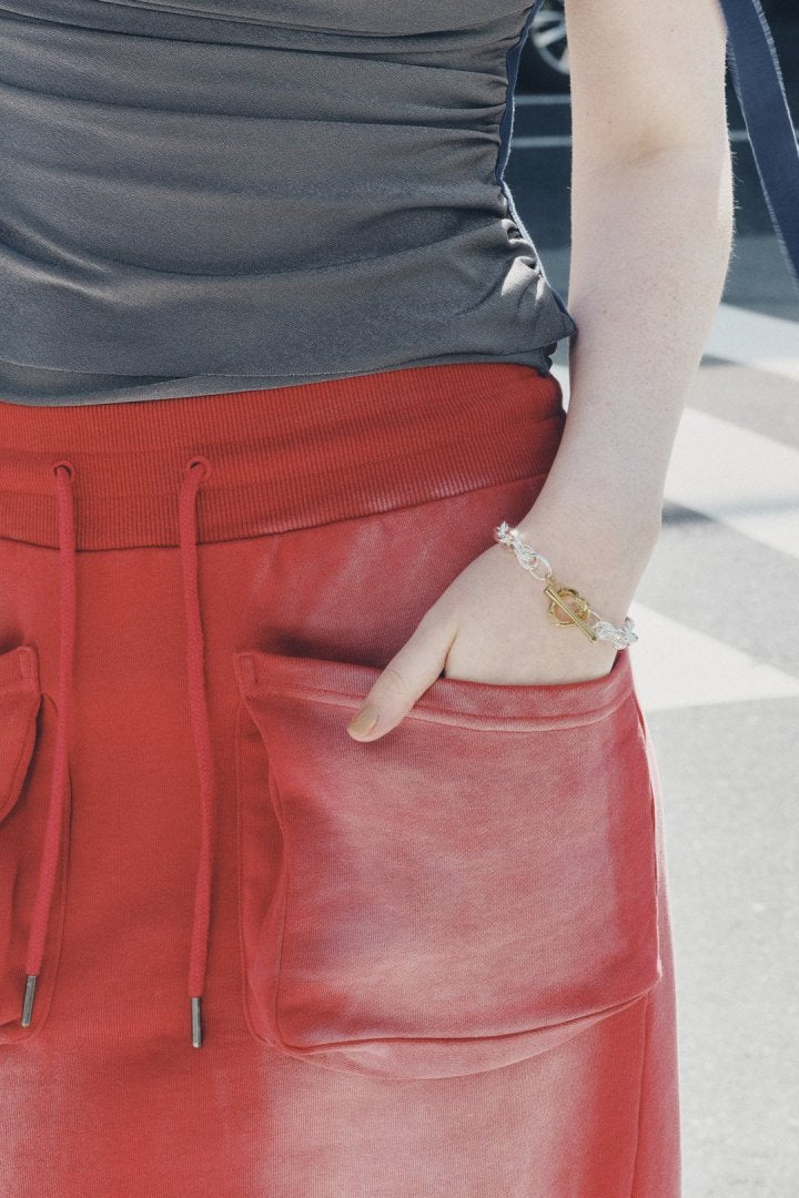 オーバーラップ チェーン マンテル ブレスレット