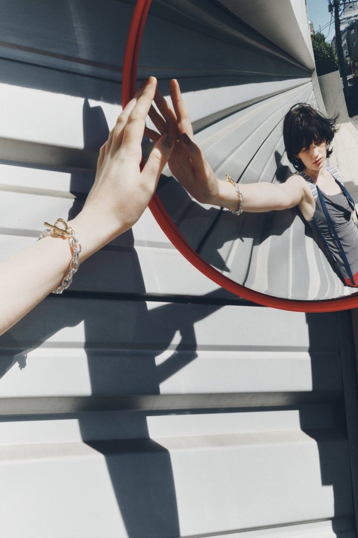 オーバーラップ チェーン マンテル ブレスレット