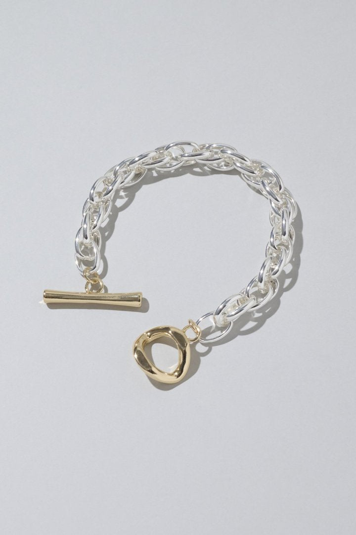 オーバーラップ チェーン マンテル ブレスレット