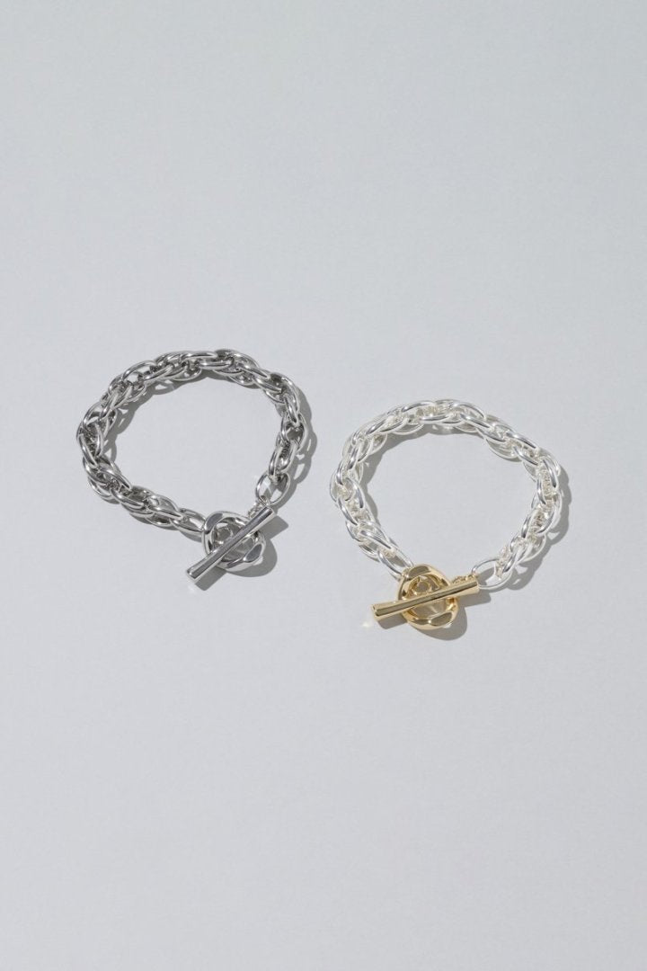 オーバーラップ チェーン マンテル ブレスレット