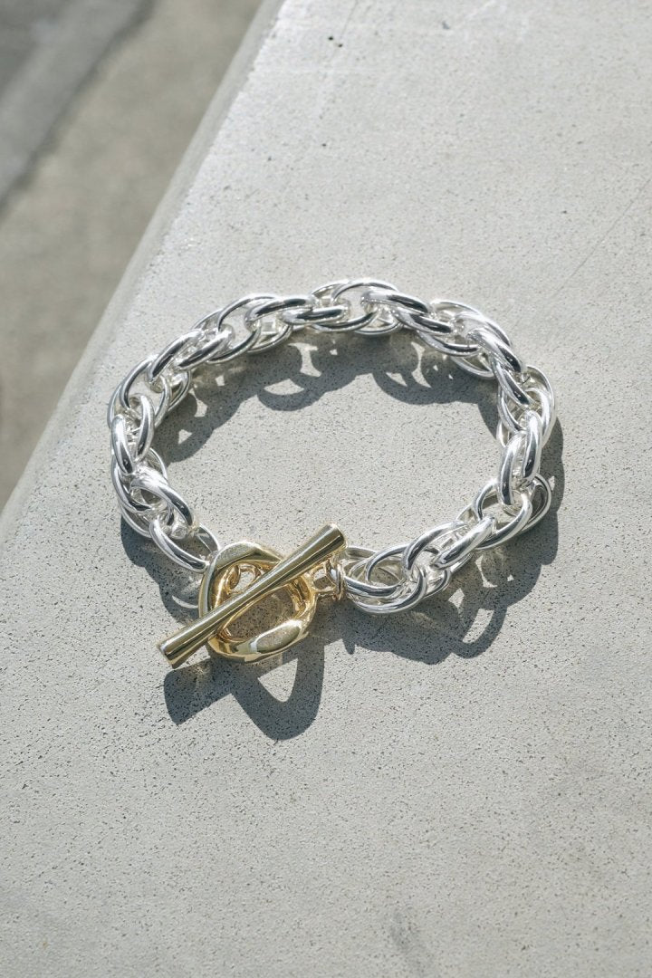 オーバーラップ チェーン マンテル ブレスレット