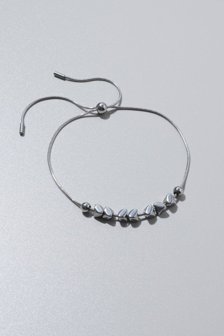 エッジー ボール スネーク チェーン ステンレス ブレスレット