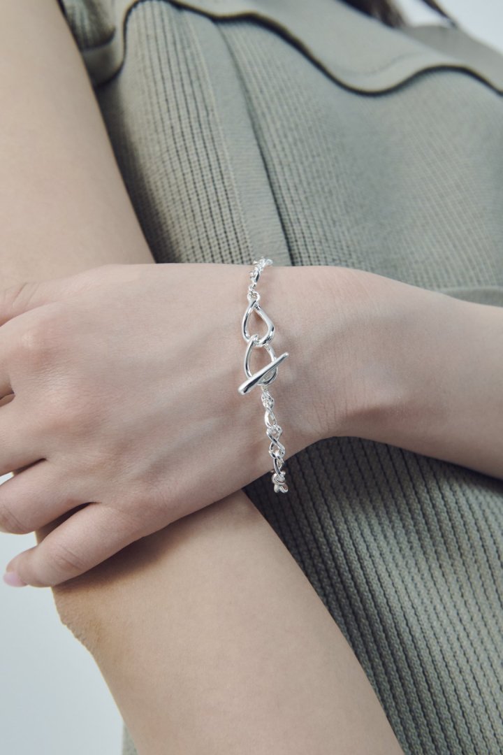 クロッシング チェーン マンテル ブレスレット