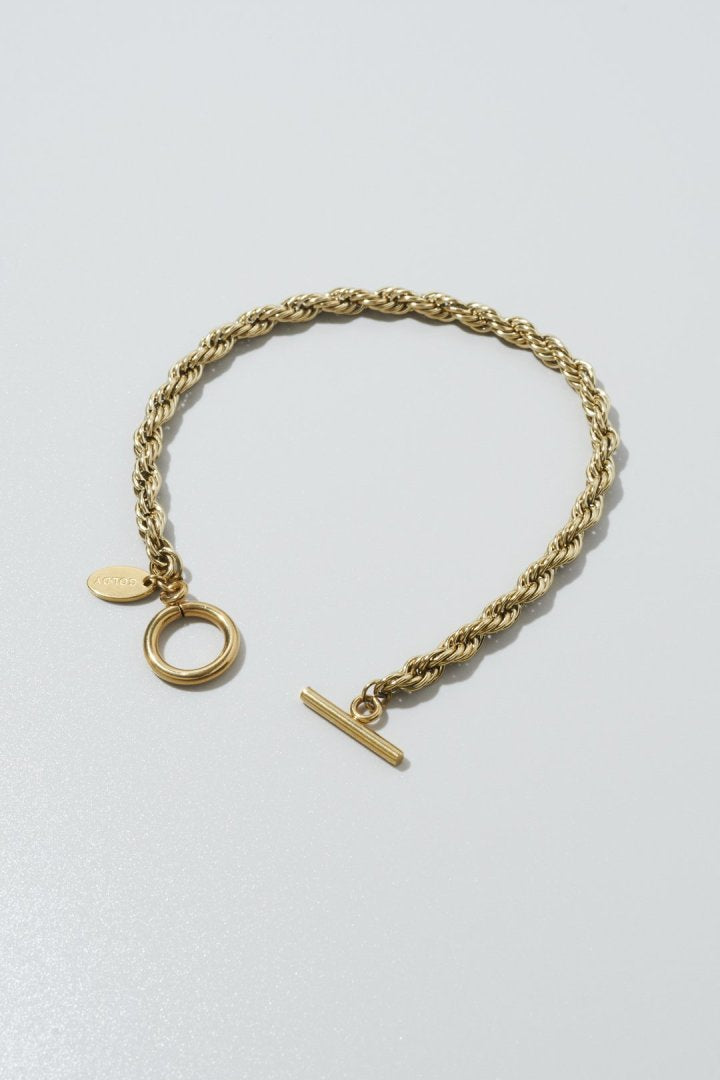 ロープ チェーン × マンテル ステンレス ブレスレット