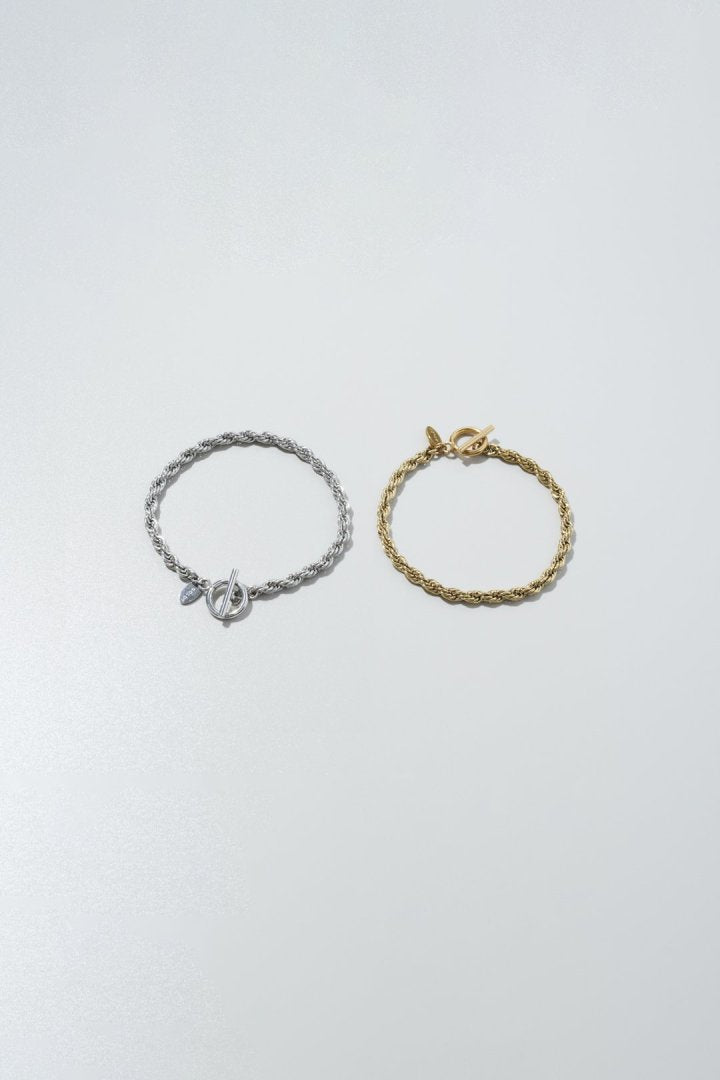 ロープ チェーン × マンテル ステンレス ブレスレット