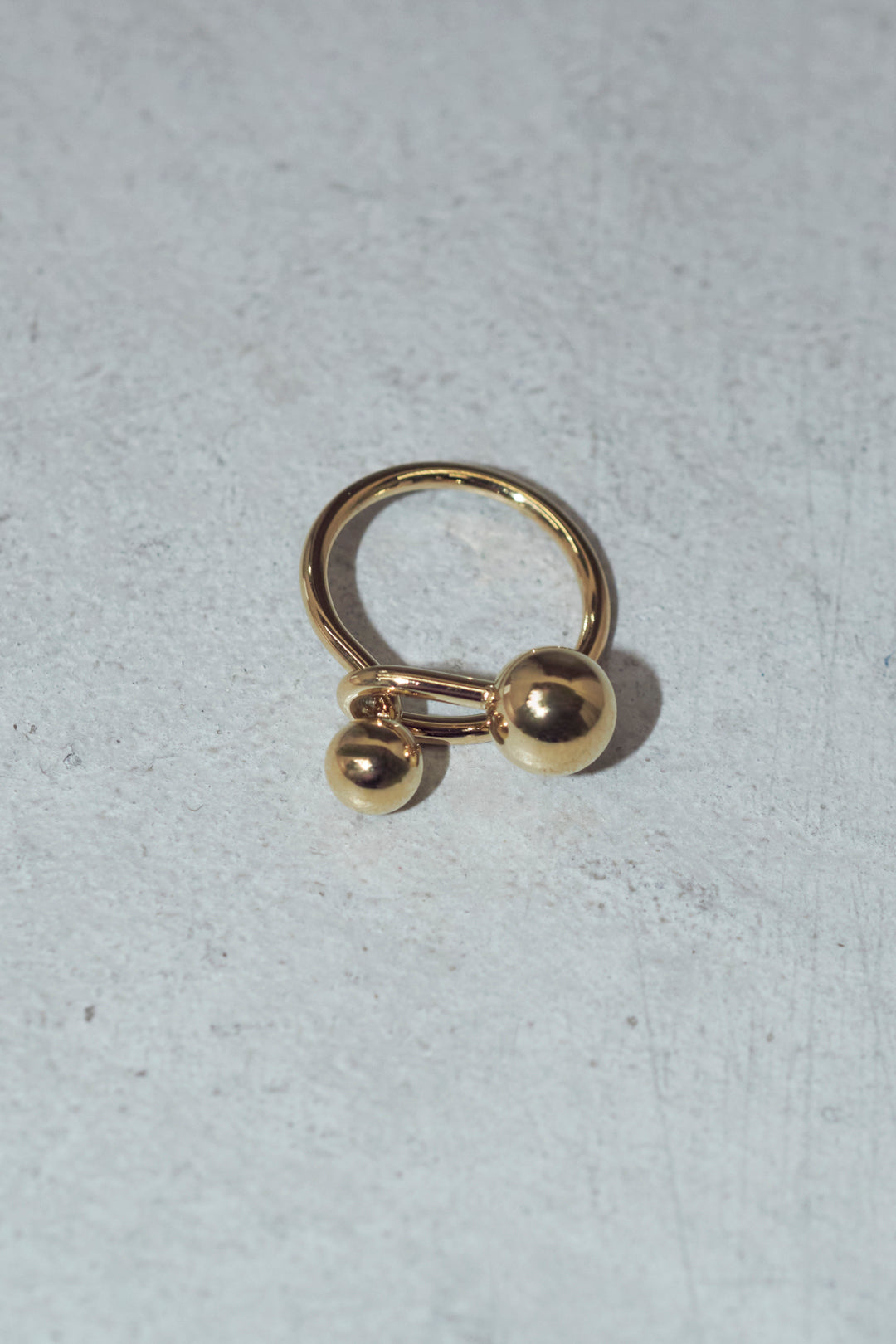 ダブル メタル ボール ステンレス リング