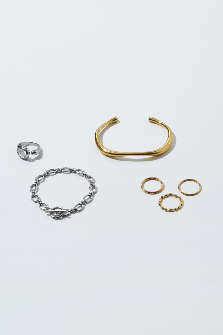 3PCS チェーン & ベーシック ステンレス セット リング – GOLDY