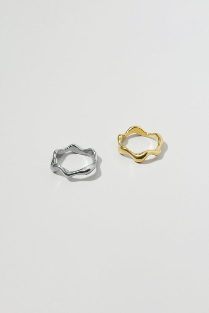 ニュアンス ウェービー ステンレス リング