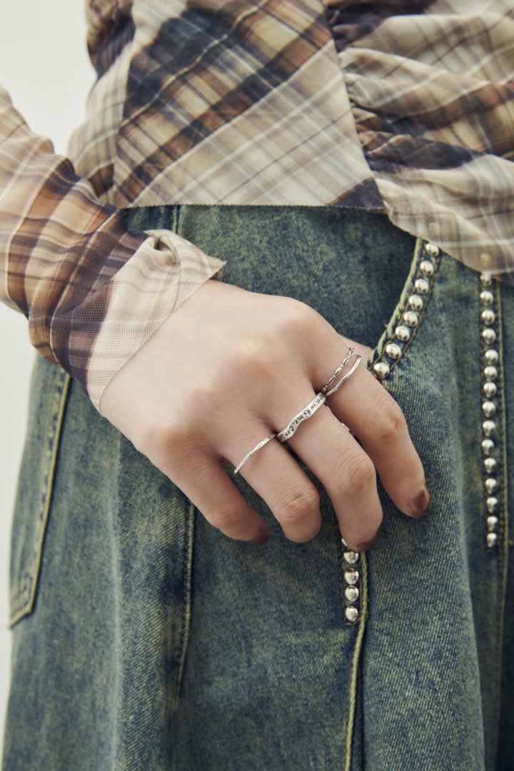 4PCS ヴィンテージ レタリング セット リング – GOLDY Onlinestore