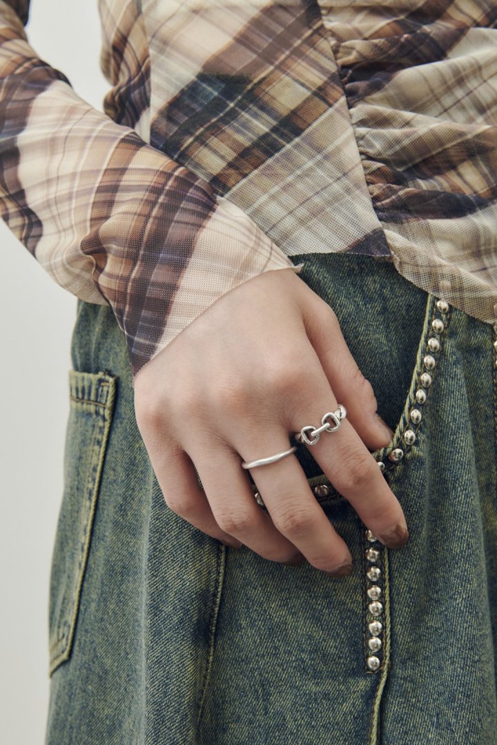 メタル ベルト セット リング