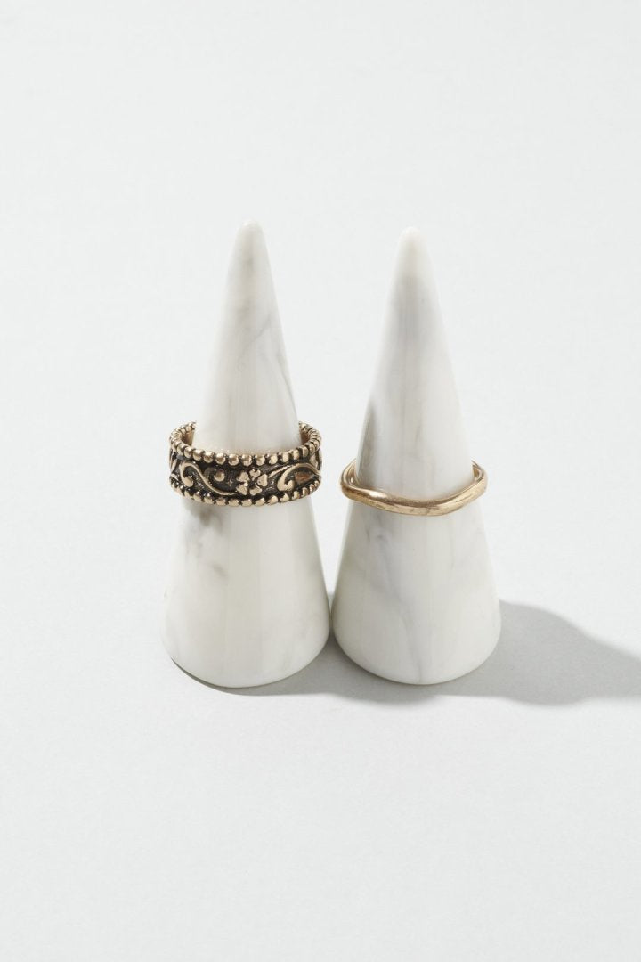 ヴィンテージ シック エングレイヴ セット リング