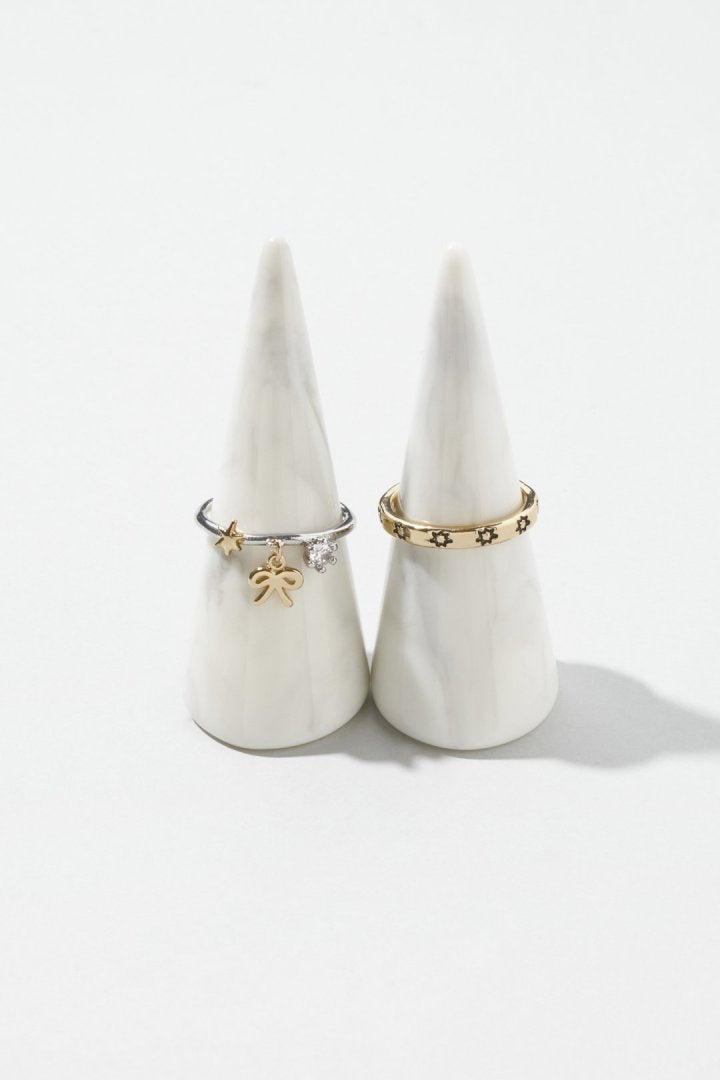 スクリブル モチーフ セット リング