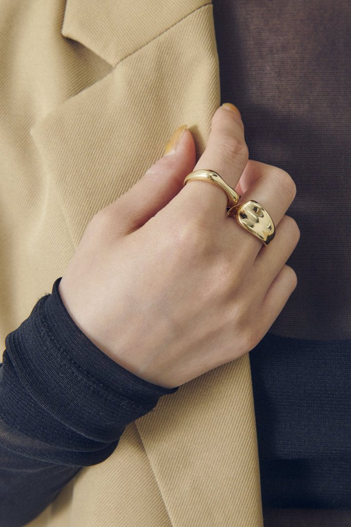 ニュアンス レクタングル セット リング