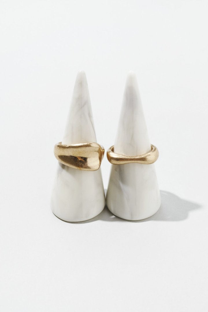 ニュアンス レクタングル セット リング