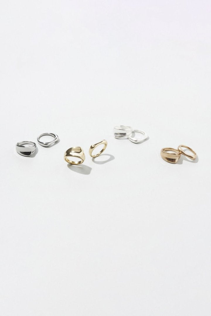 ニュアンス レクタングル セット リング