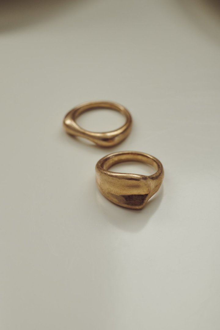 ニュアンス レクタングル セット リング