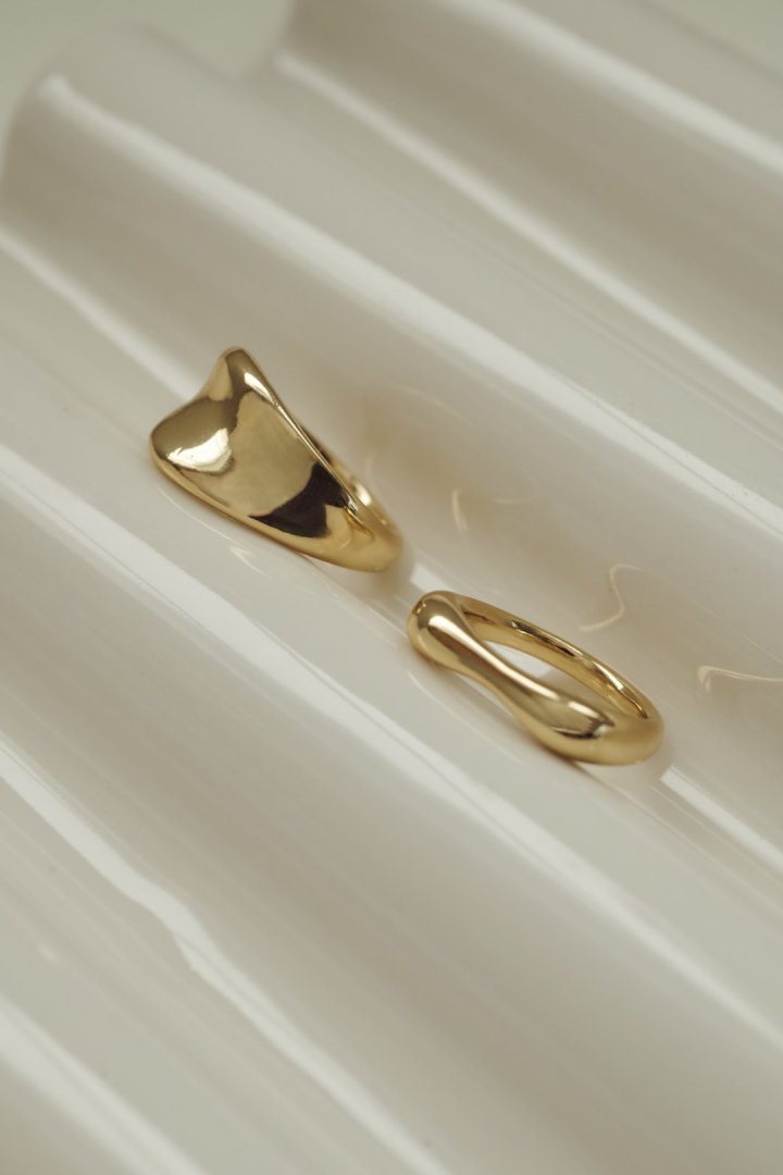 ニュアンス レクタングル セット リング