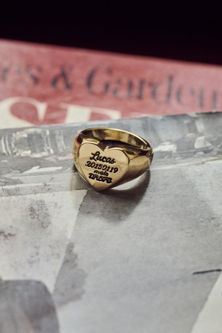 ルーカス ハート ID プレート リング