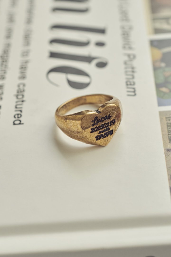 ルーカス ハート ID プレート リング