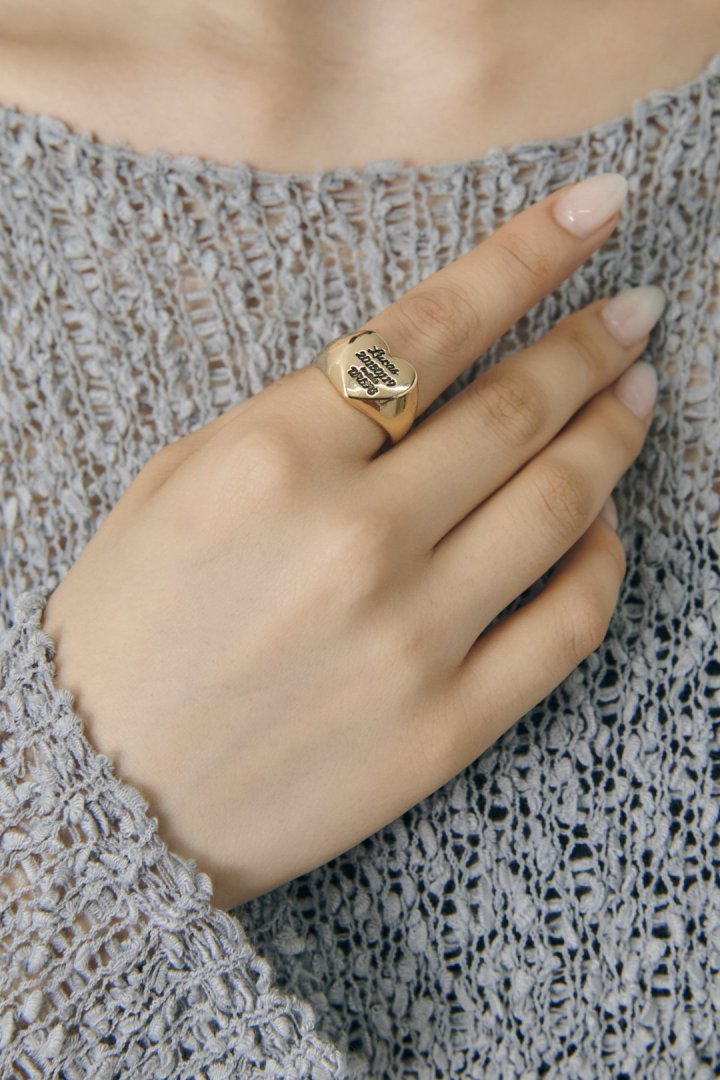 ルーカス ハート ID プレート リング