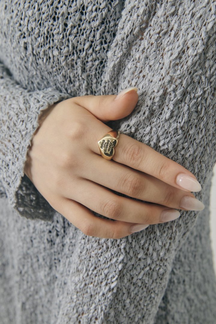 ルーカス ハート ID プレート リング