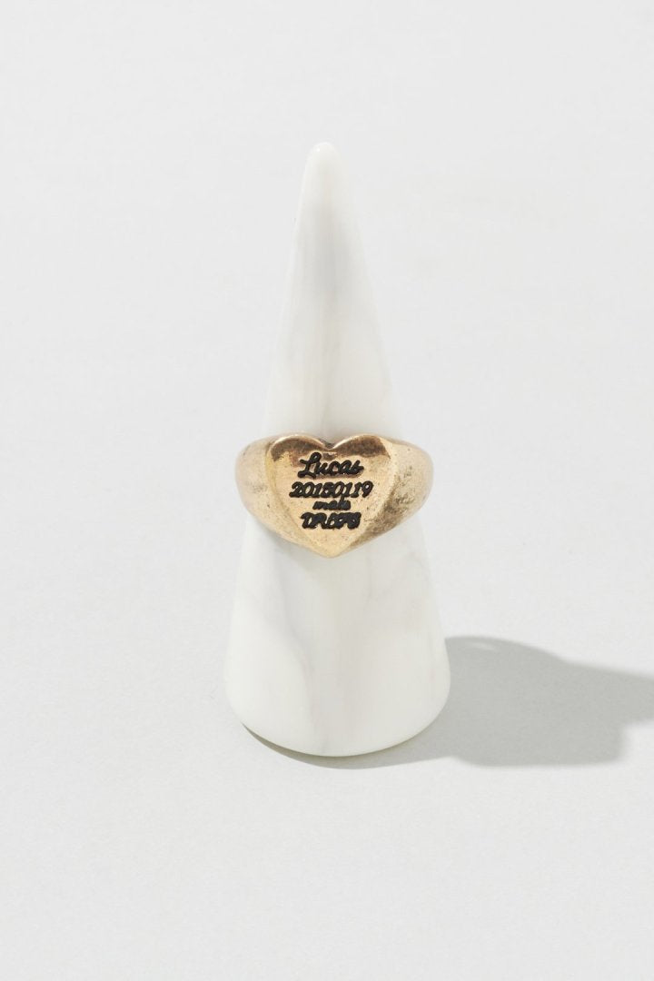 ルーカス ハート ID プレート リング