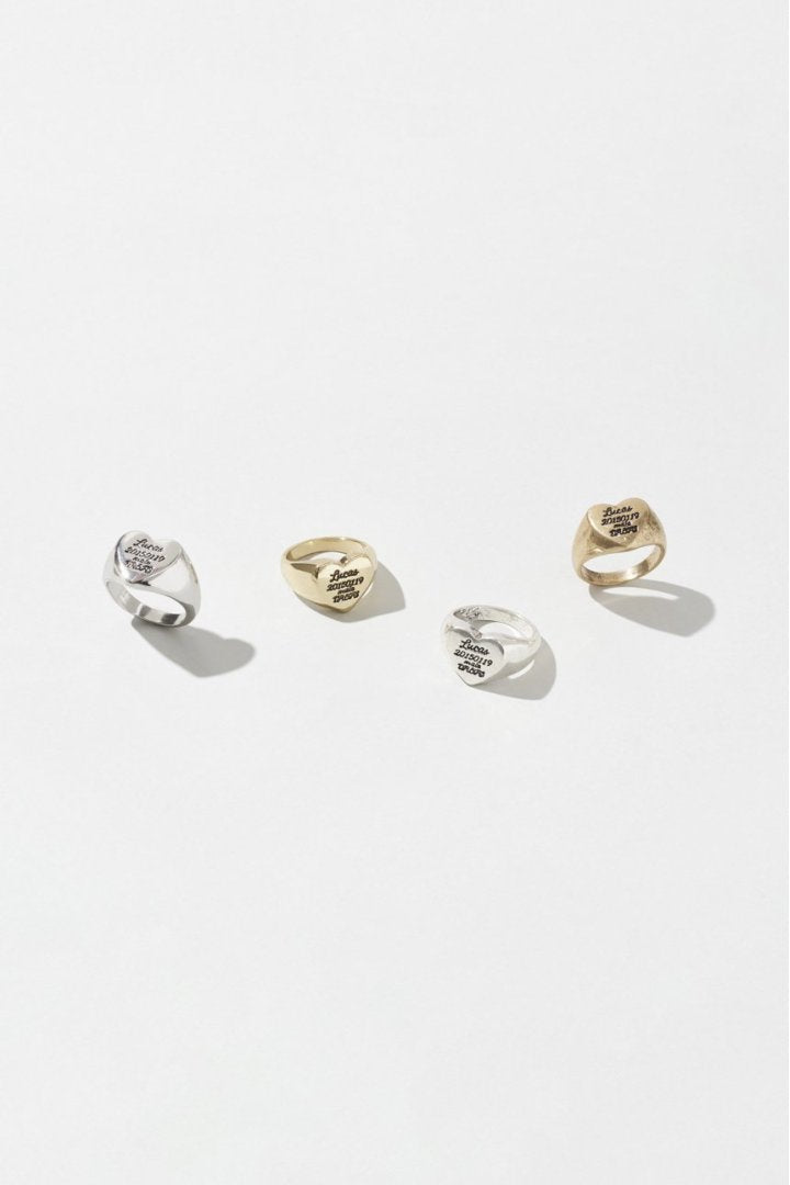 ルーカス ハート ID プレート リング