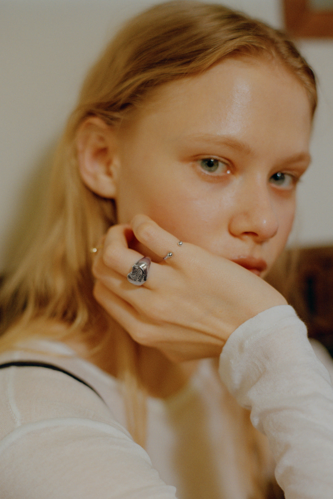 ルーカス ハート ID プレート リング